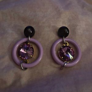 Cute Marni Gem Stone Hanging Earrings